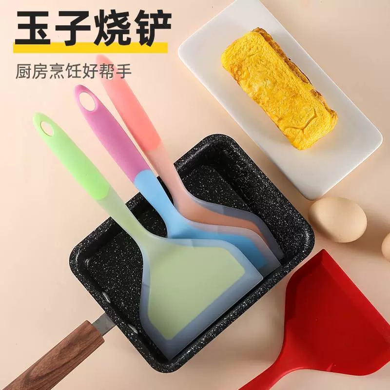 硅胶铲子耐高温硅胶菜铲不伤锅平底锅煎饼铲烙饼 到手价¥4.69
