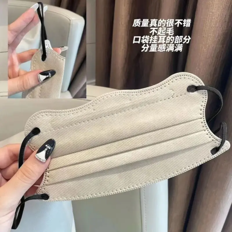 一次性蝶形口罩高颜值v型护眼角波浪口罩防护日式版透气简约ins风 到手价¥4.90