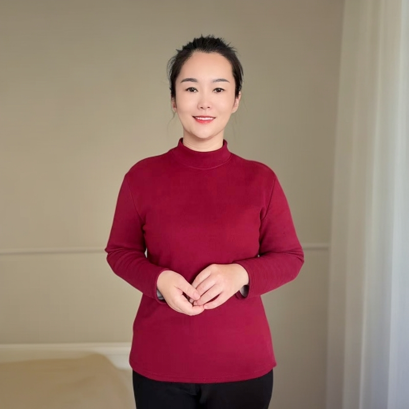 【王青定制】不起球 不掉色 不掉毛 羊毛蚕丝加厚保暖 打底衫 到手价¥29.90