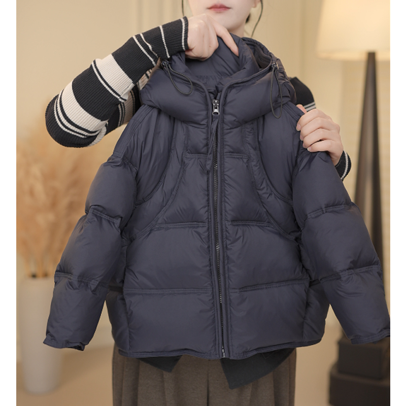 【现货】男童韩版棉服洋气新款冬季中大儿童保暖加厚连帽棉袄外套 到手价¥79.90