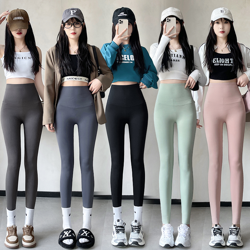 果冻腰鲨鱼裤女外穿高腰收腹提臀外穿显瘦打底裤运动瑜伽裤 到手价¥29.90