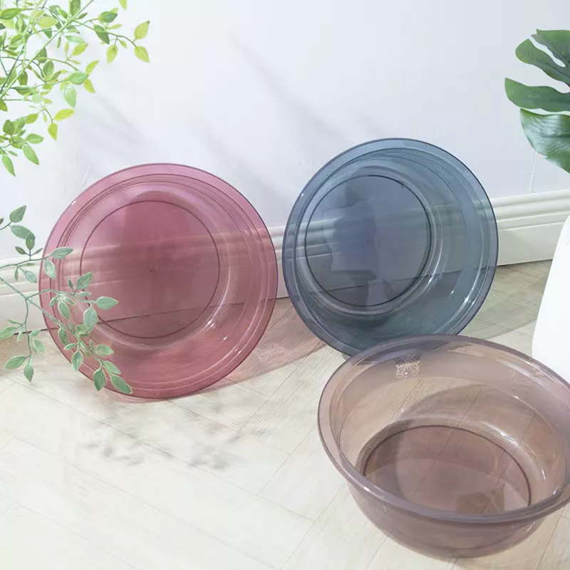 【3个装】透明洗脸盆家用塑料洗衣盆宿舍可爱面盆洗菜盆 到手价¥7.99