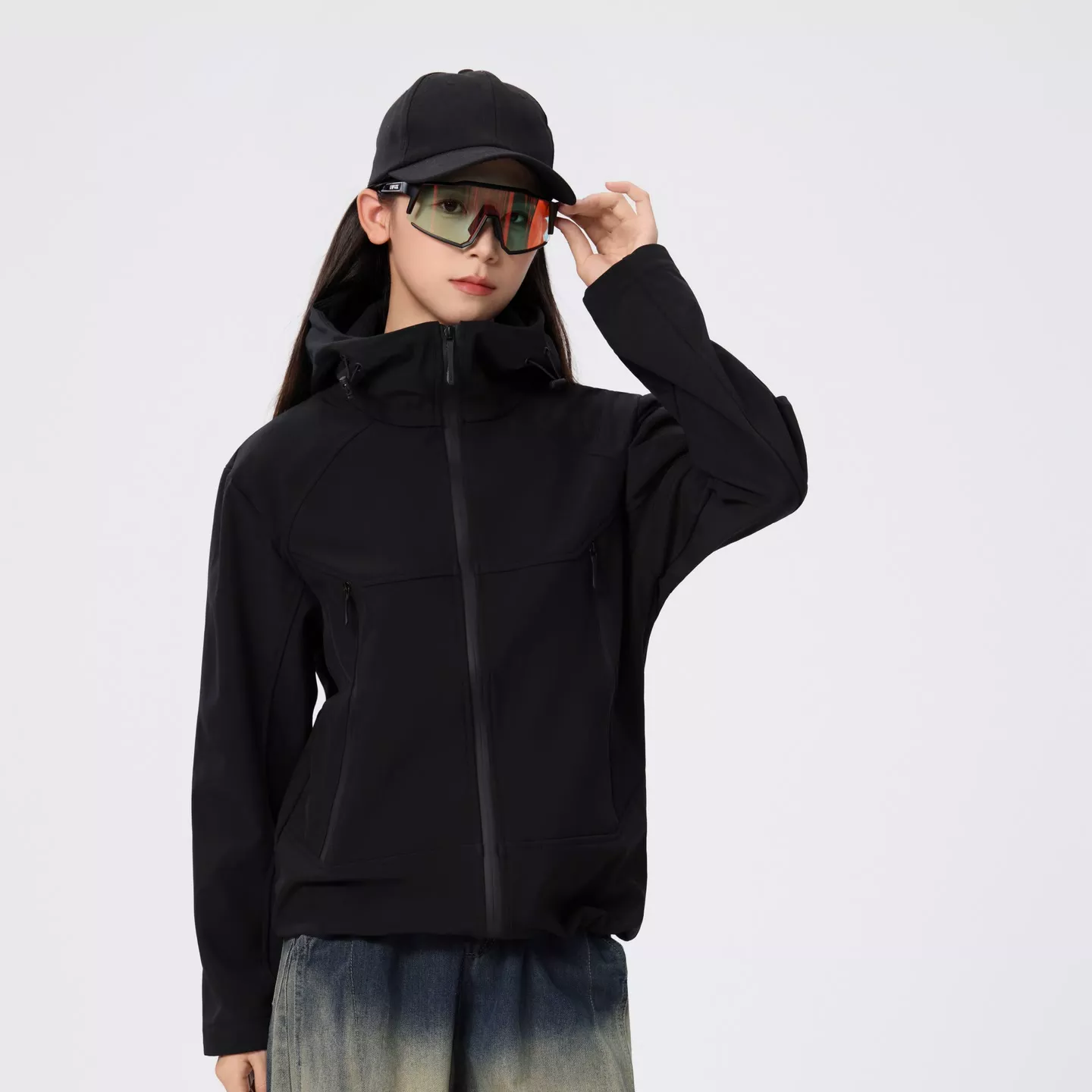 木白七男女同款软壳防水冲锋外套C2501 Y 到手价¥79.90