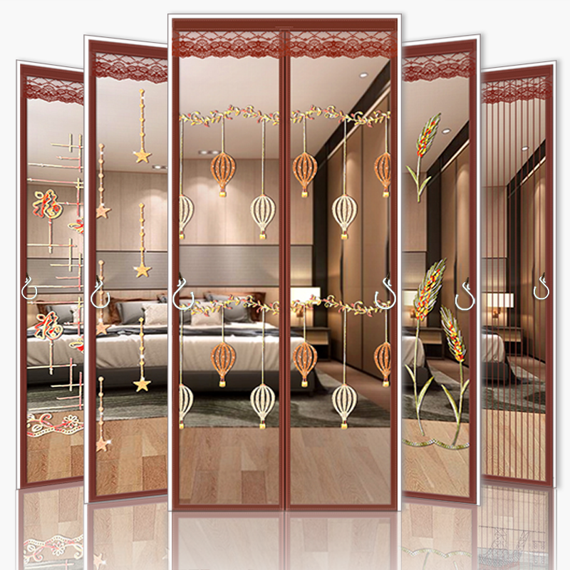 醉凡尘防蚊门帘夏季家用隔断帘魔术贴全磁吸磁块防蝇纱门纱窗 到手价¥15.00