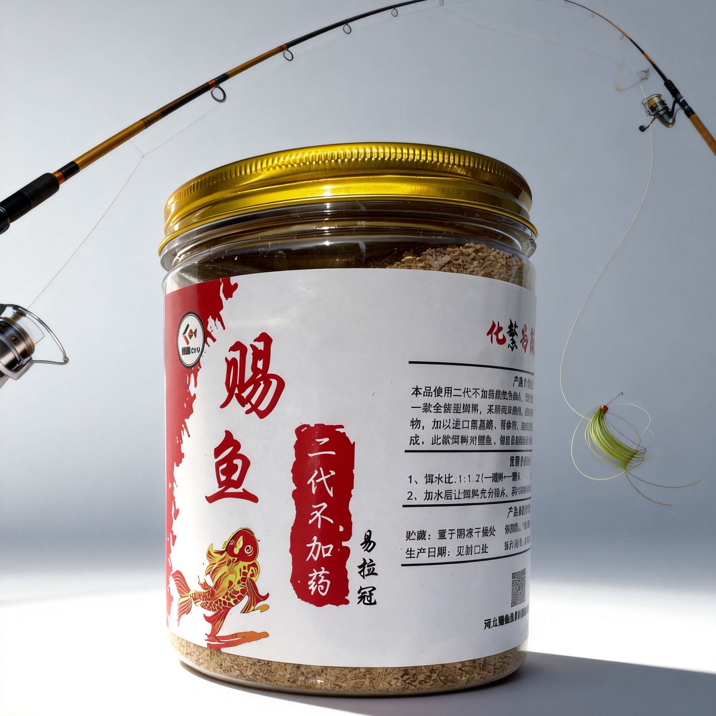 二代不加药拉饵，肉夹馍饵料，黑坑大棚鲤鱼一款拉 到手价¥12.80