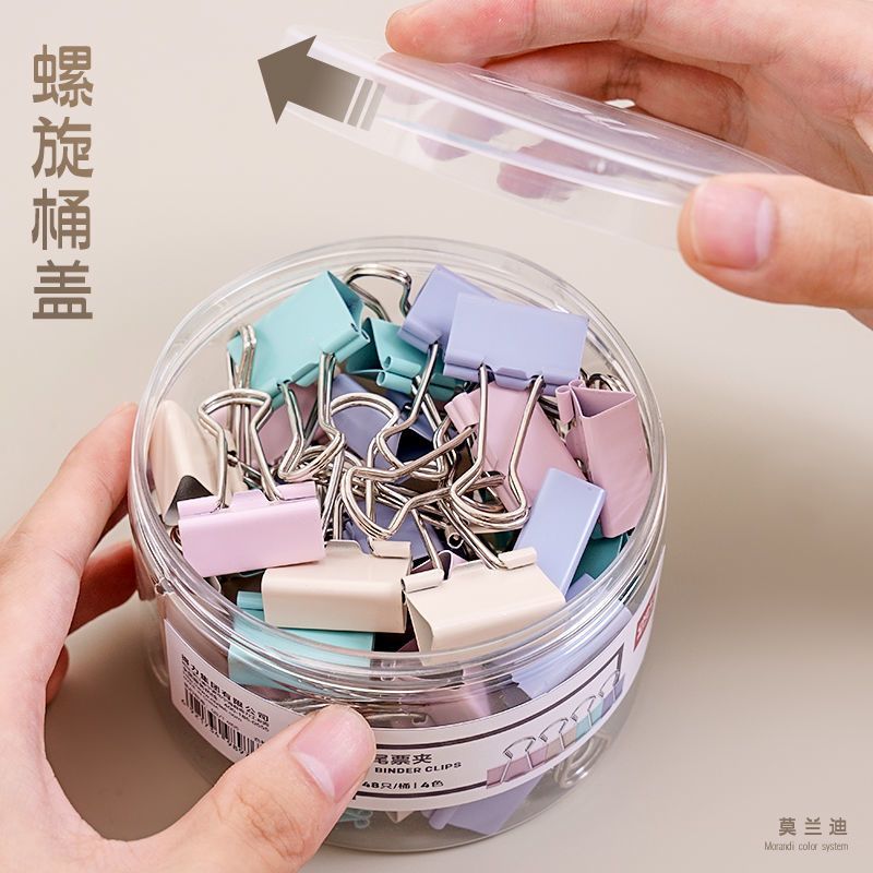 500个金属长尾票夹燕尾夹多功能批发